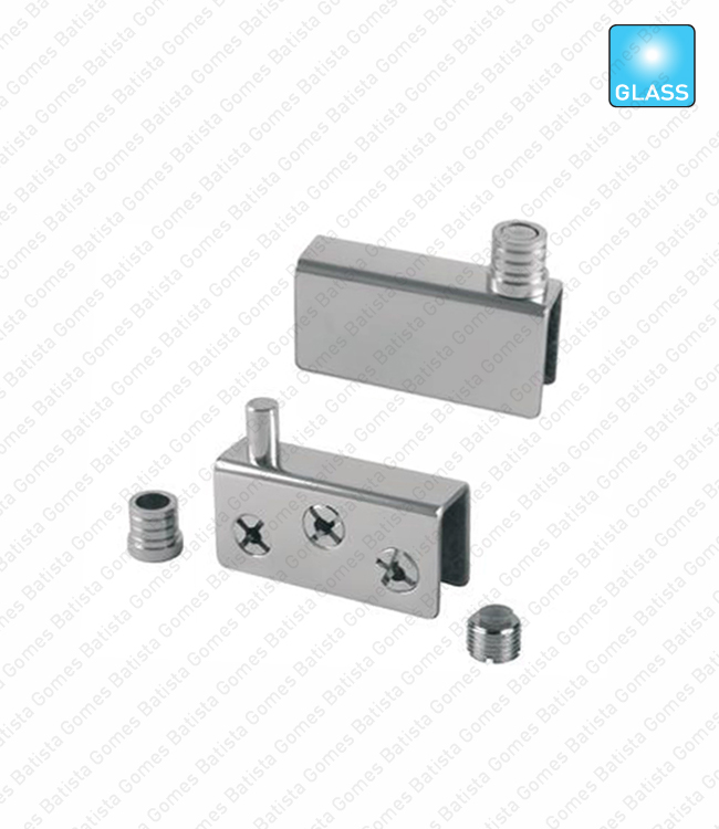 Kit dobradi�as pivot - Vidro 8mm